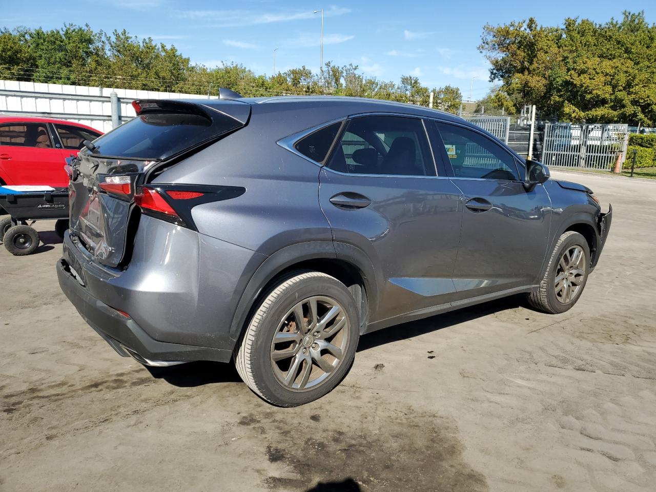 2016 Lexus NX VIN JTJYARBZXG2031235 Copart auction photo, front end / rear end damage thumbnail 3