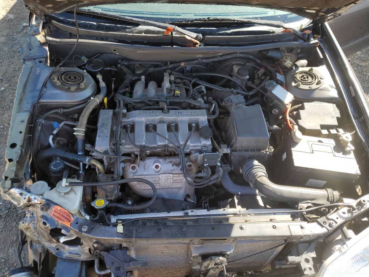 2002 Mazda 626 VIN 1YVGF22C225302664 Copart auction photo, front end / side damage thumbnail 11