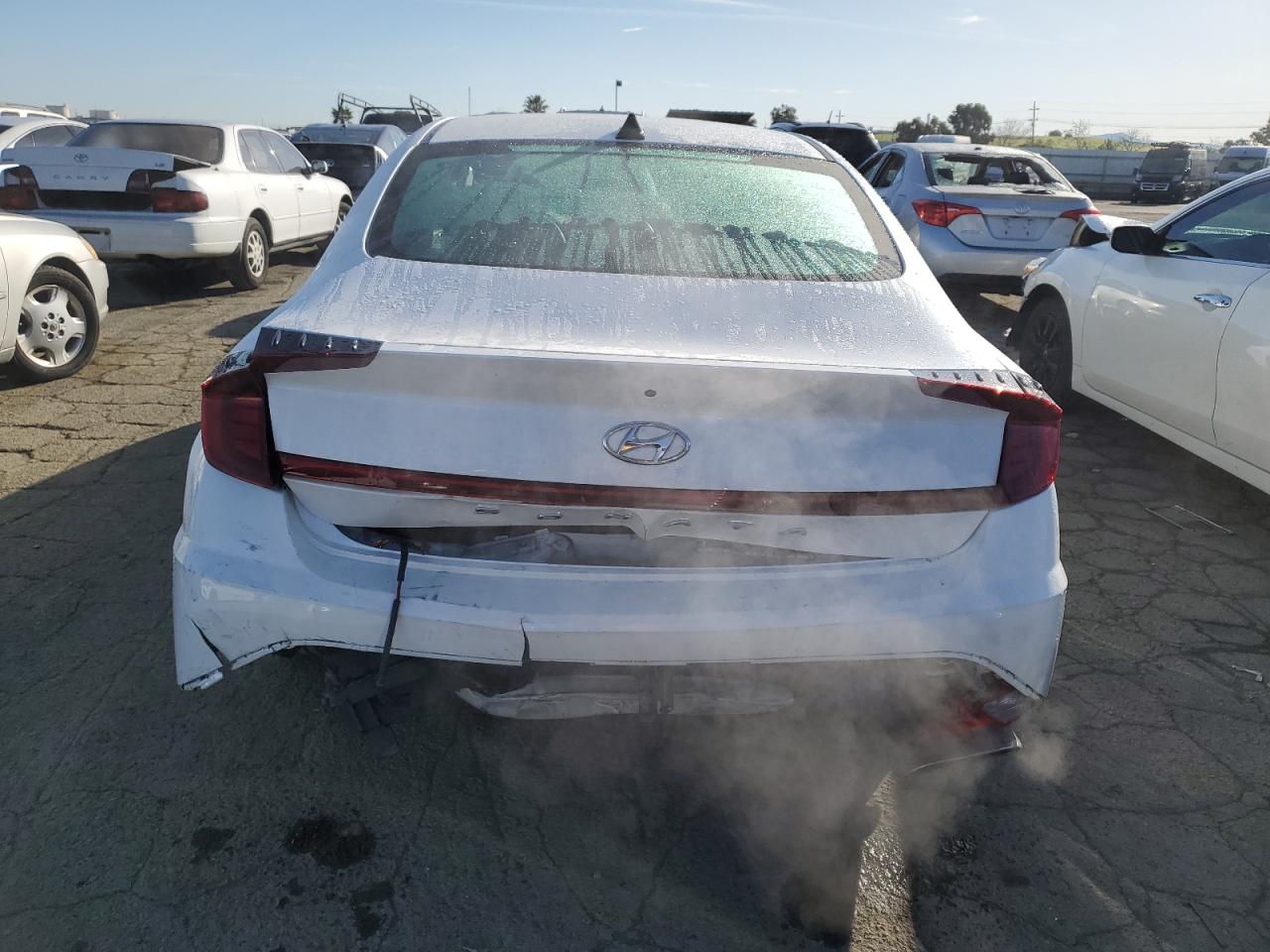 2022 Hyundai Sonata VIN KMHL64JA5NA236148 Copart auction photo, rear end damage thumbnail 6