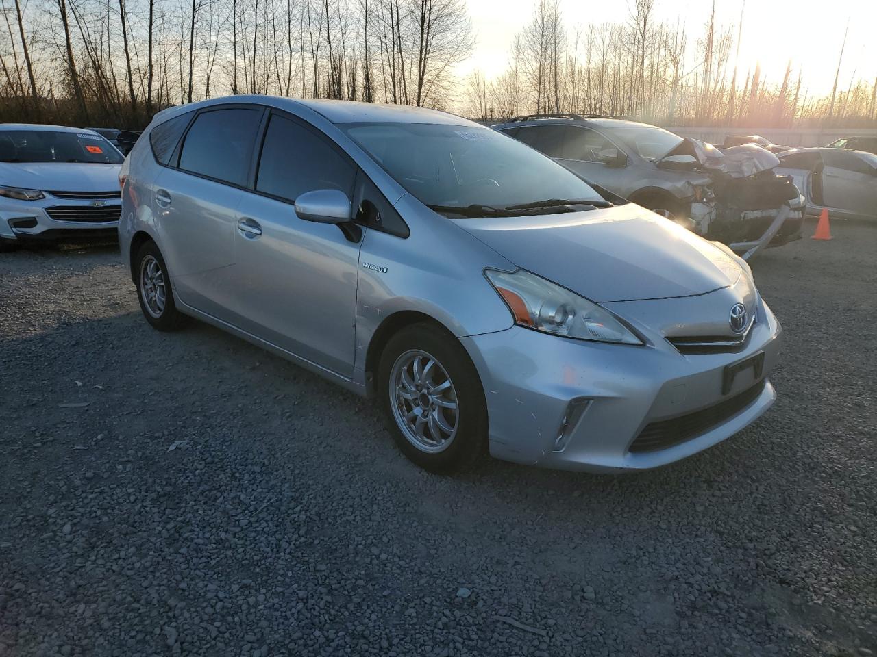 2012 Toyota Prius VIN JTDZN3EU4C3086762 Copart auction photo, front end / side damage thumbnail 4