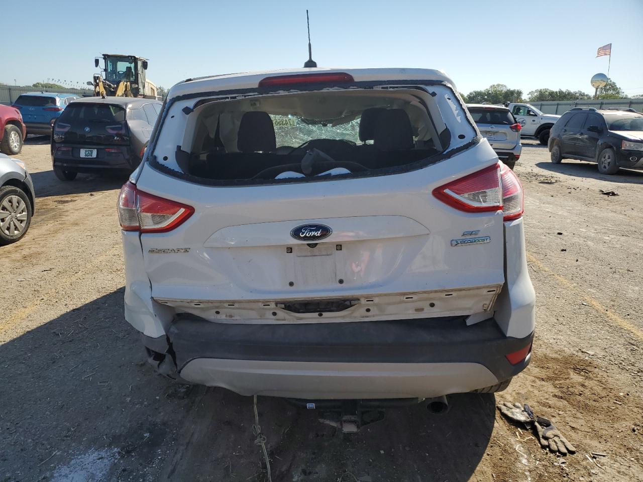 2014 Ford Escape VIN 1FMCU0GX2EUD50522 Copart auction photo, rollover damage thumbnail 6