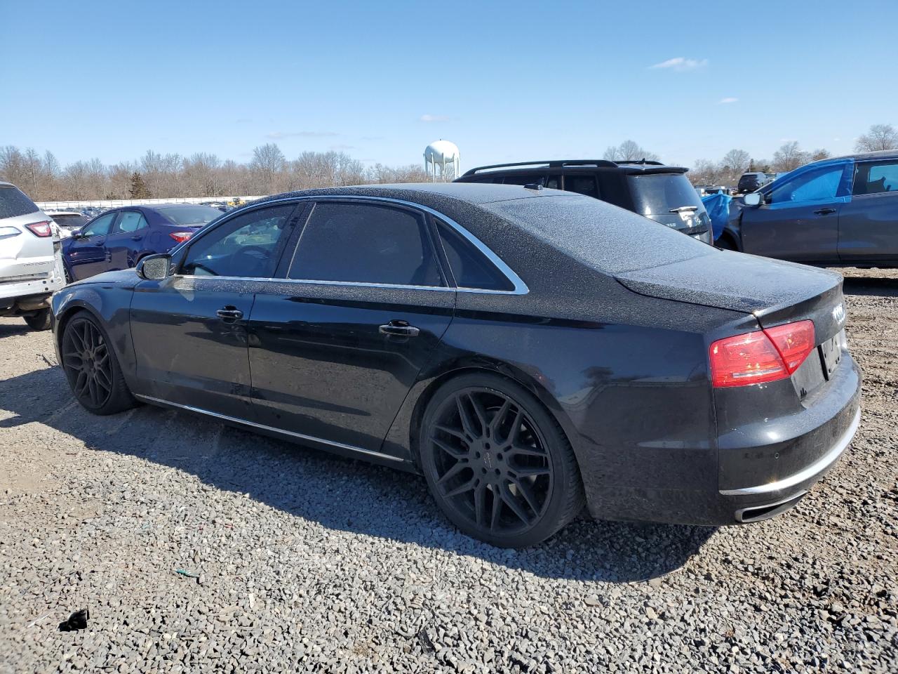2014 Audi A8 VIN WAUR2AFDXEN005361 Copart auction photo, front end damage thumbnail 2