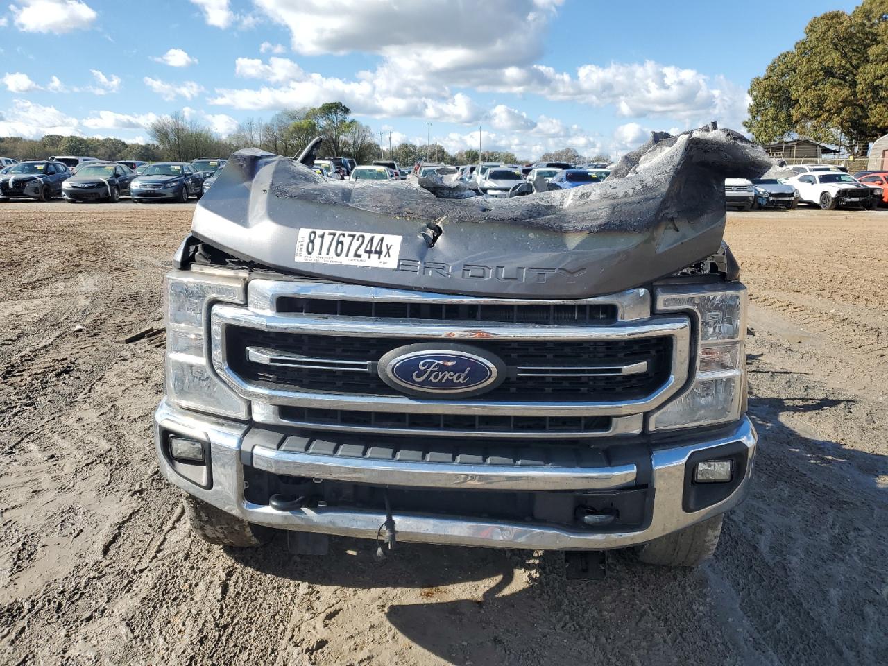 2021 Ford F250 VIN 1FT7W2BT9MEC89985 Copart auction photo, burn damage thumbnail 5