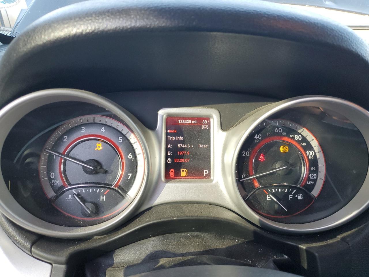 2014 Dodge Journey VIN 3C4PDCBB1ET116532 Copart auction photo, front end / rear end damage thumbnail 9