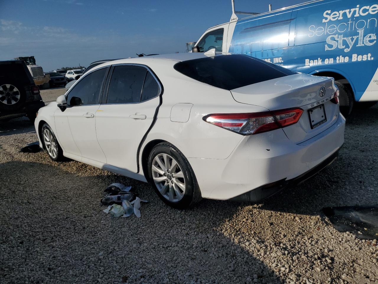 2020 Toyota Camry VIN 4T1C11AK9LU915681 Copart auction photo, water/flood damage thumbnail 2