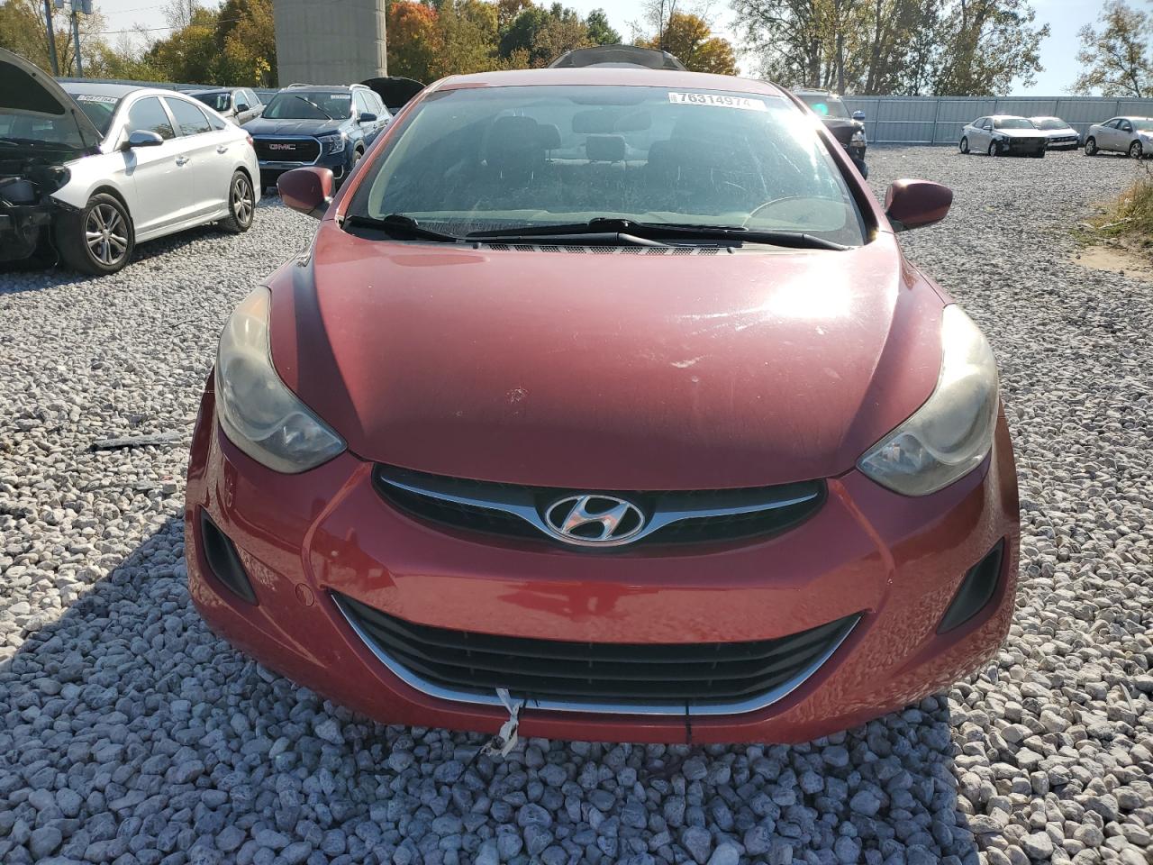 2013 Hyundai Elantra VIN KMHDH4AE7DU799359 Copart auction photo, rear end damage thumbnail 5