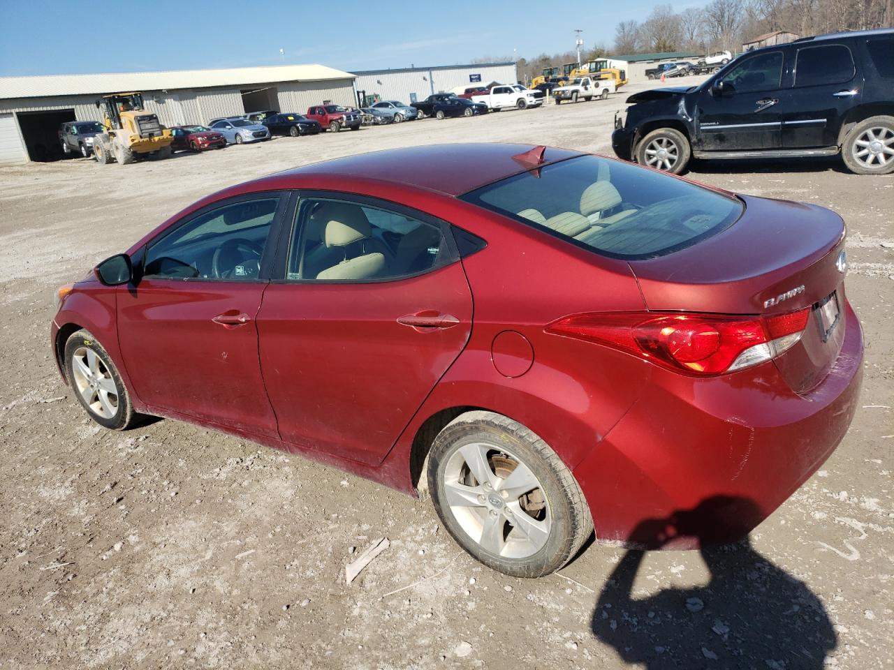 2013 Hyundai Elantra VIN 5NPDH4AE3DH256895 Copart auction photo, side damage thumbnail 2