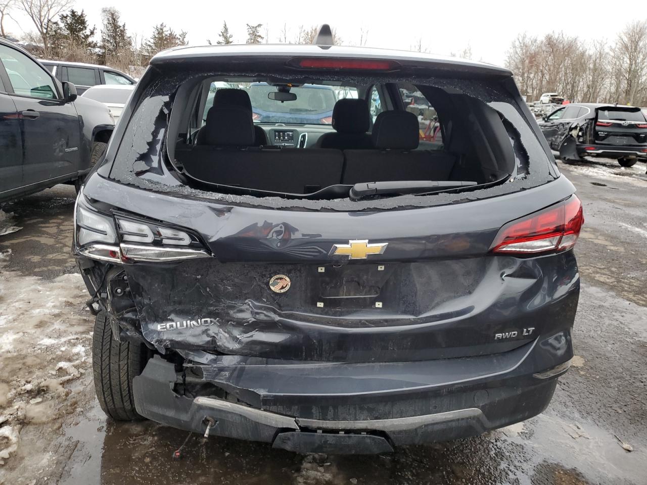 2022 Chevrolet Equinox VIN 2GNAXUEV9N6106867 Copart auction photo, rear end damage thumbnail 6