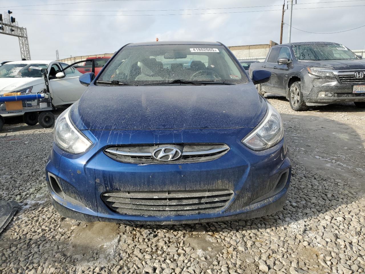2017 Hyundai Accent VIN KMHCT4AEXHU205508 Copart auction photo, side damage thumbnail 5