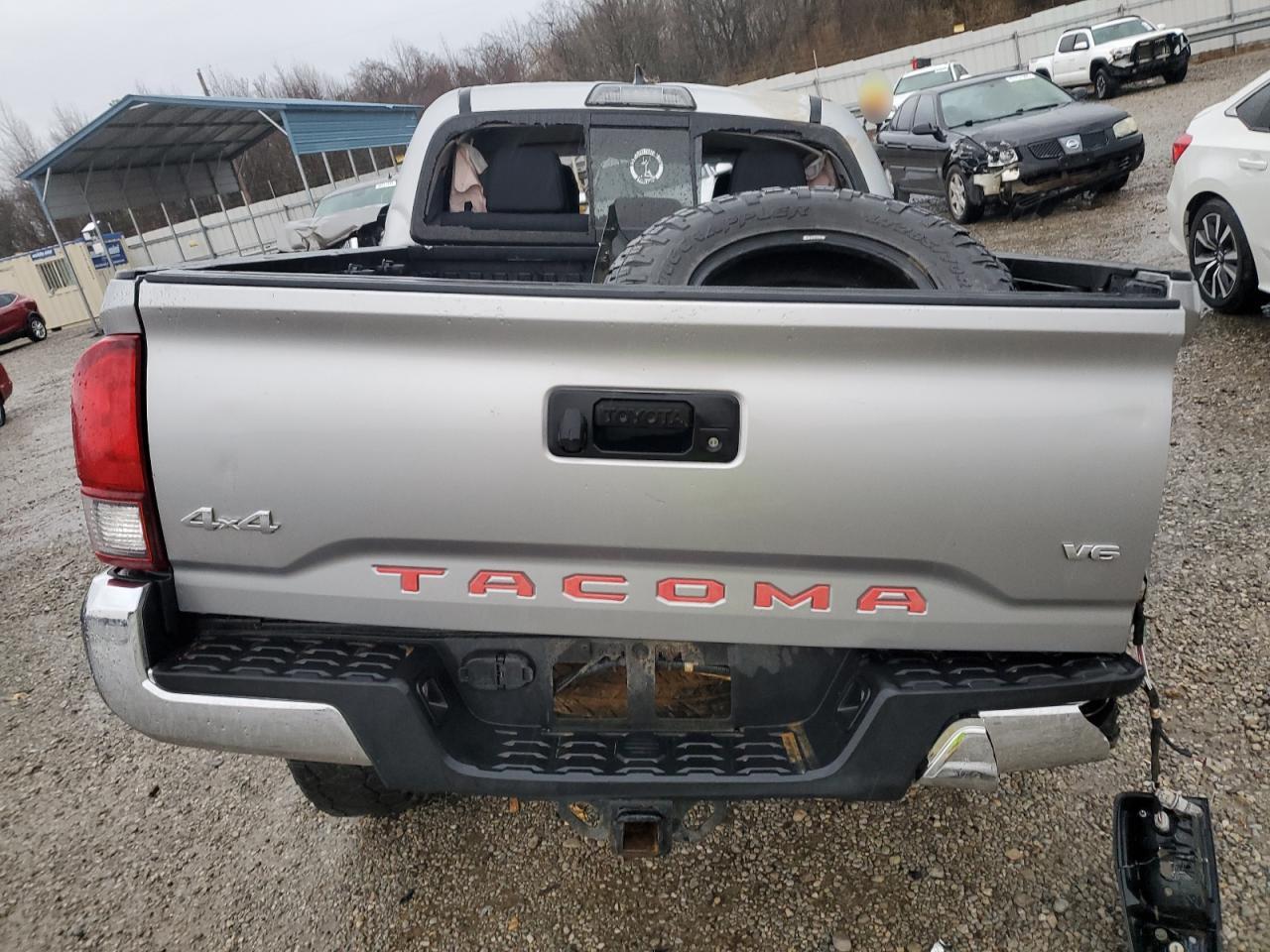 2019 Toyota Tacoma VIN 5TFCZ5AN1KX180562 Copart auction photo, front end / all over damage thumbnail 6