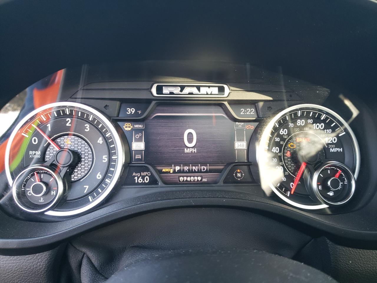 2020 RAM 1500 VIN 1C6SRFFT6LN381080 Copart auction photo, front end damage thumbnail 9