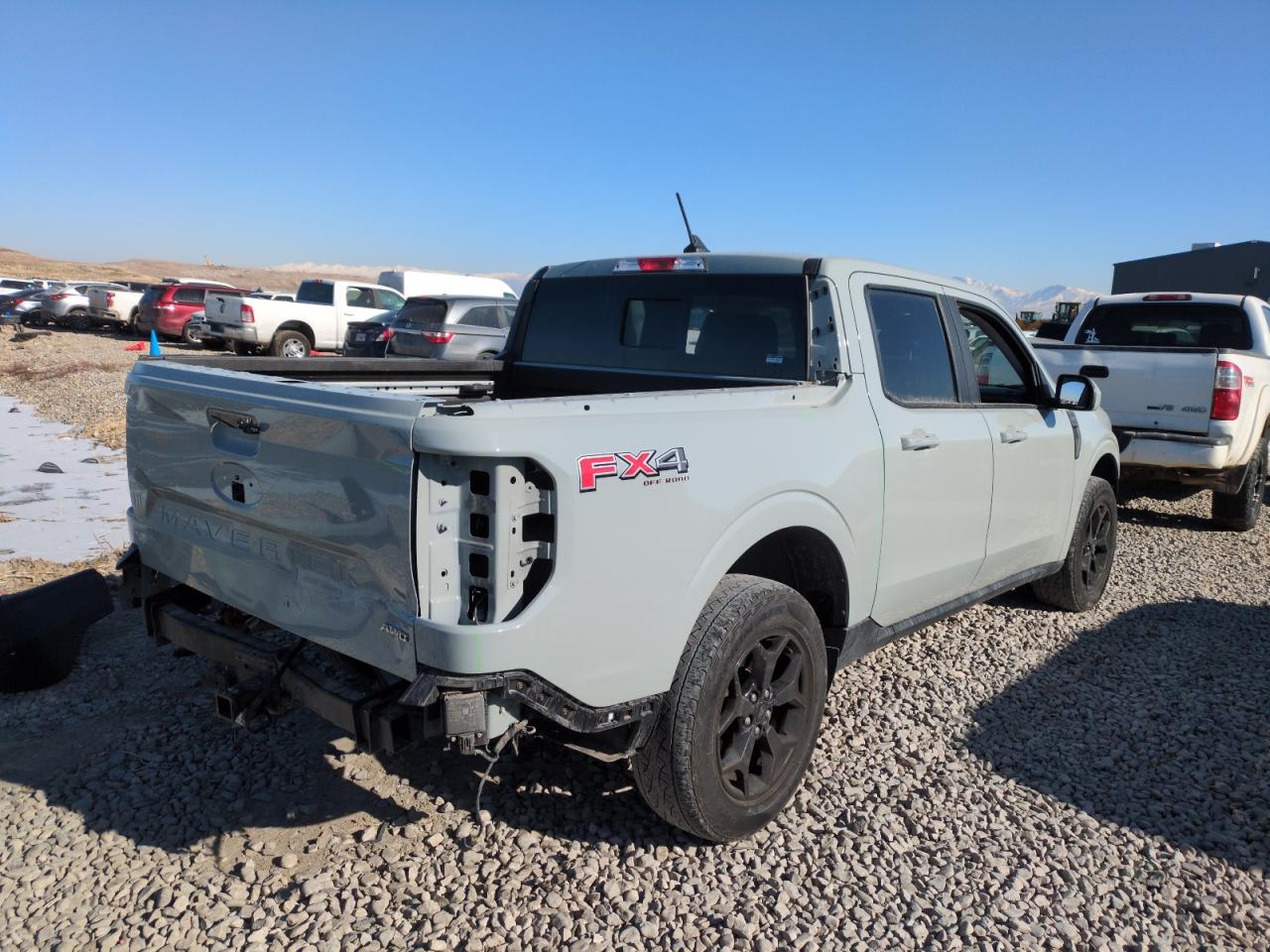 2022 Ford Maverick VIN 3FTTW8F95NRB02028 Copart auction photo, front end / rear end damage thumbnail 3