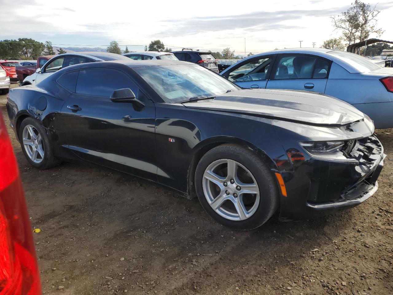 2019 Chevrolet Camaro VIN 1G1FB1RX4K0131387 Copart auction photo, front end / side damage thumbnail 4
