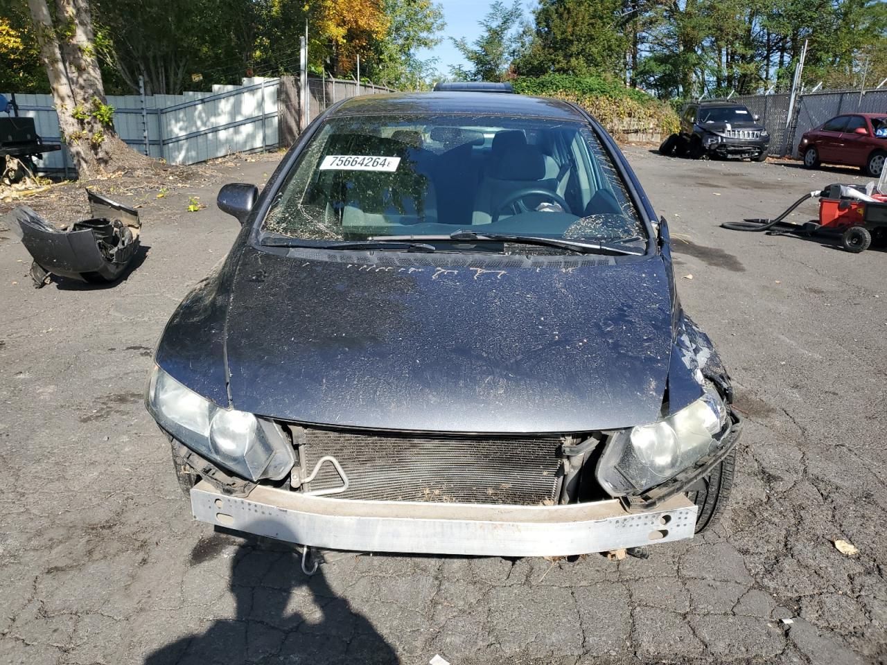 2011 Honda Civic VIN 2HGFA1F51BH307922 Copart auction photo, front end / side damage thumbnail 5