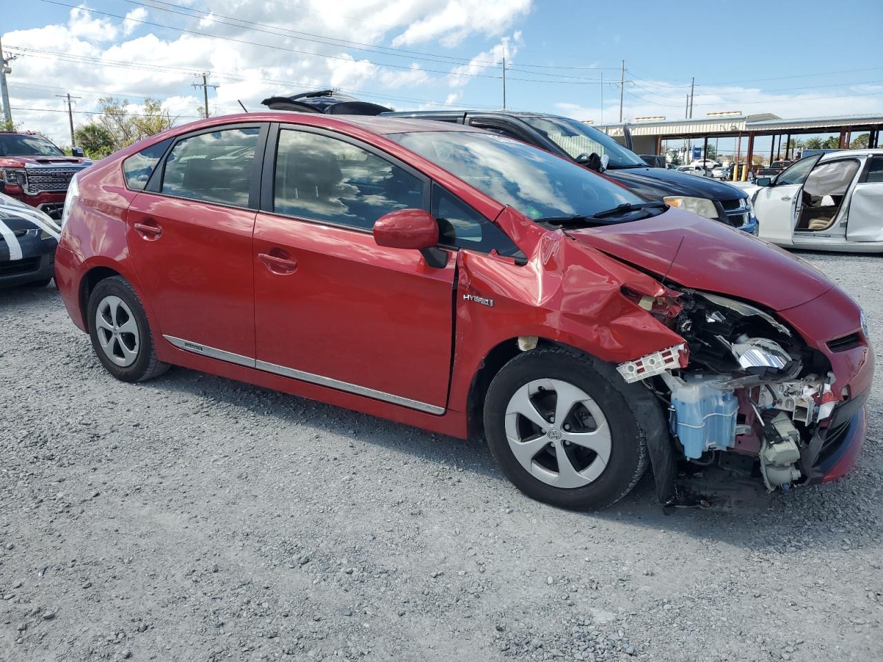 2014 Toyota Prius VIN JTDKN3DU2E0365764 Copart auction photo, front end damage thumbnail 4