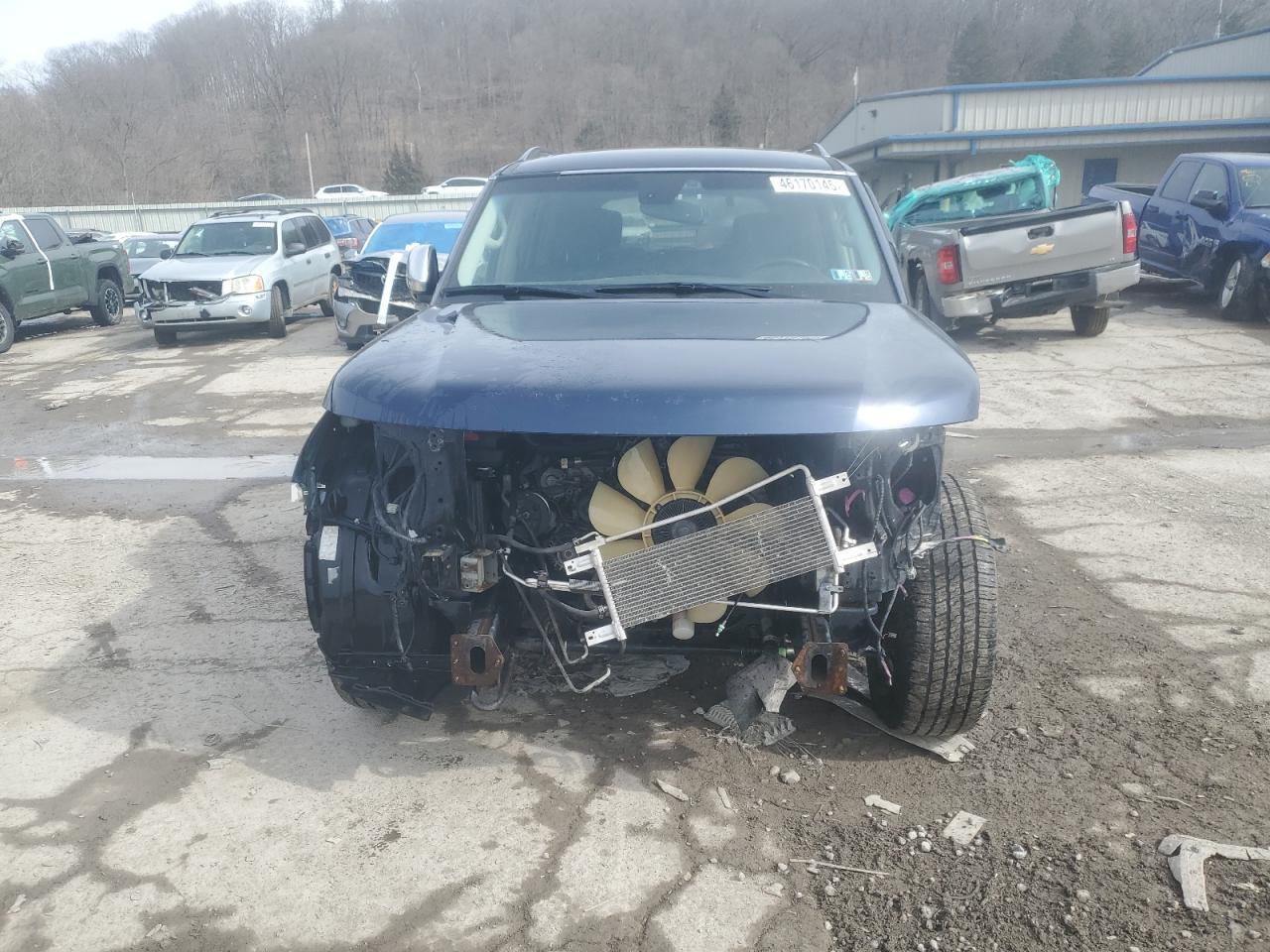 2017 Nissan Armada VIN JN8AY2NE5H9704137 Copart auction photo, front end / side damage thumbnail 5