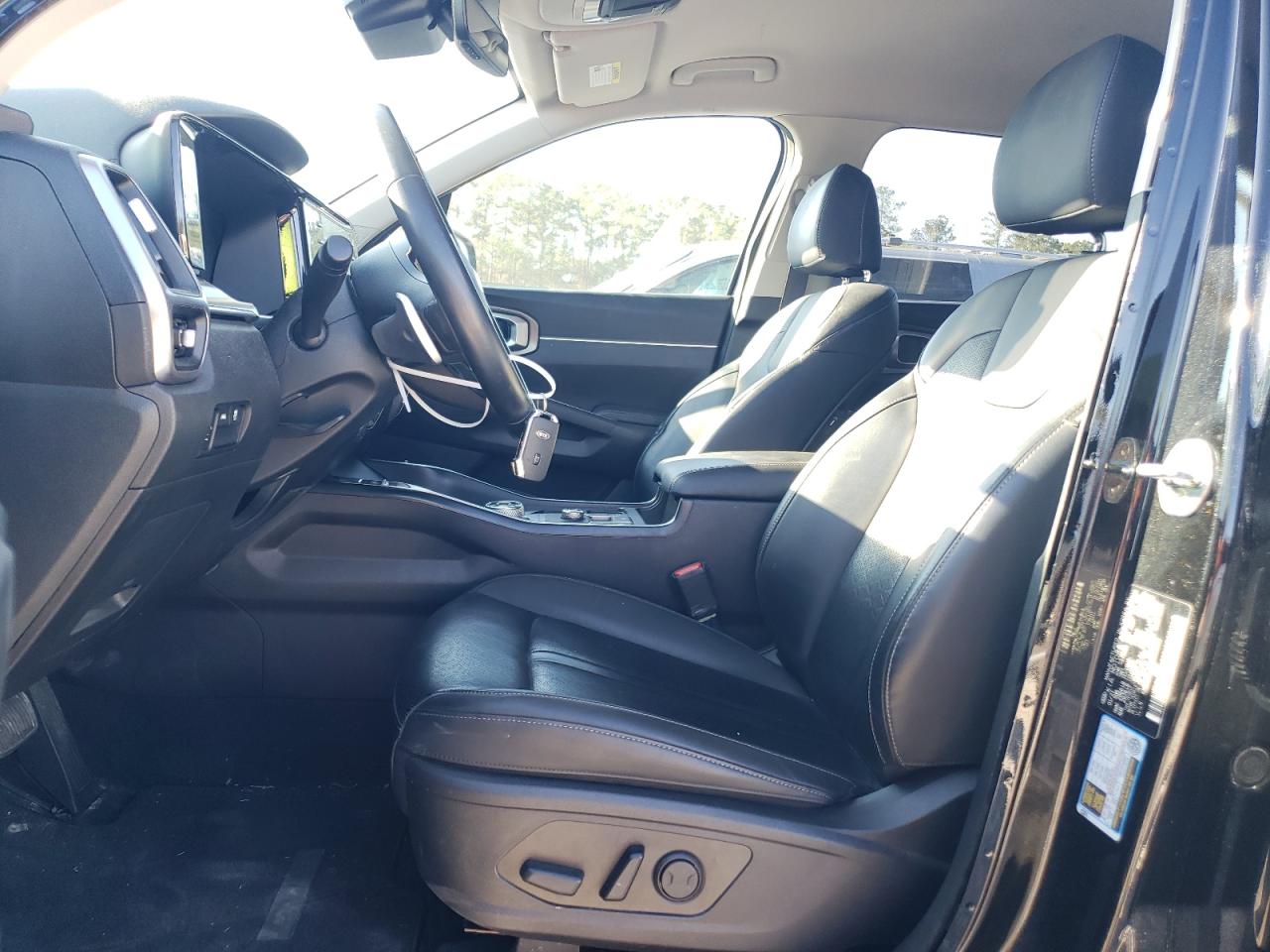 2021 KIA Sorento VIN KNDRG4LG5M5035192 Copart auction photo, front end / side damage thumbnail 7