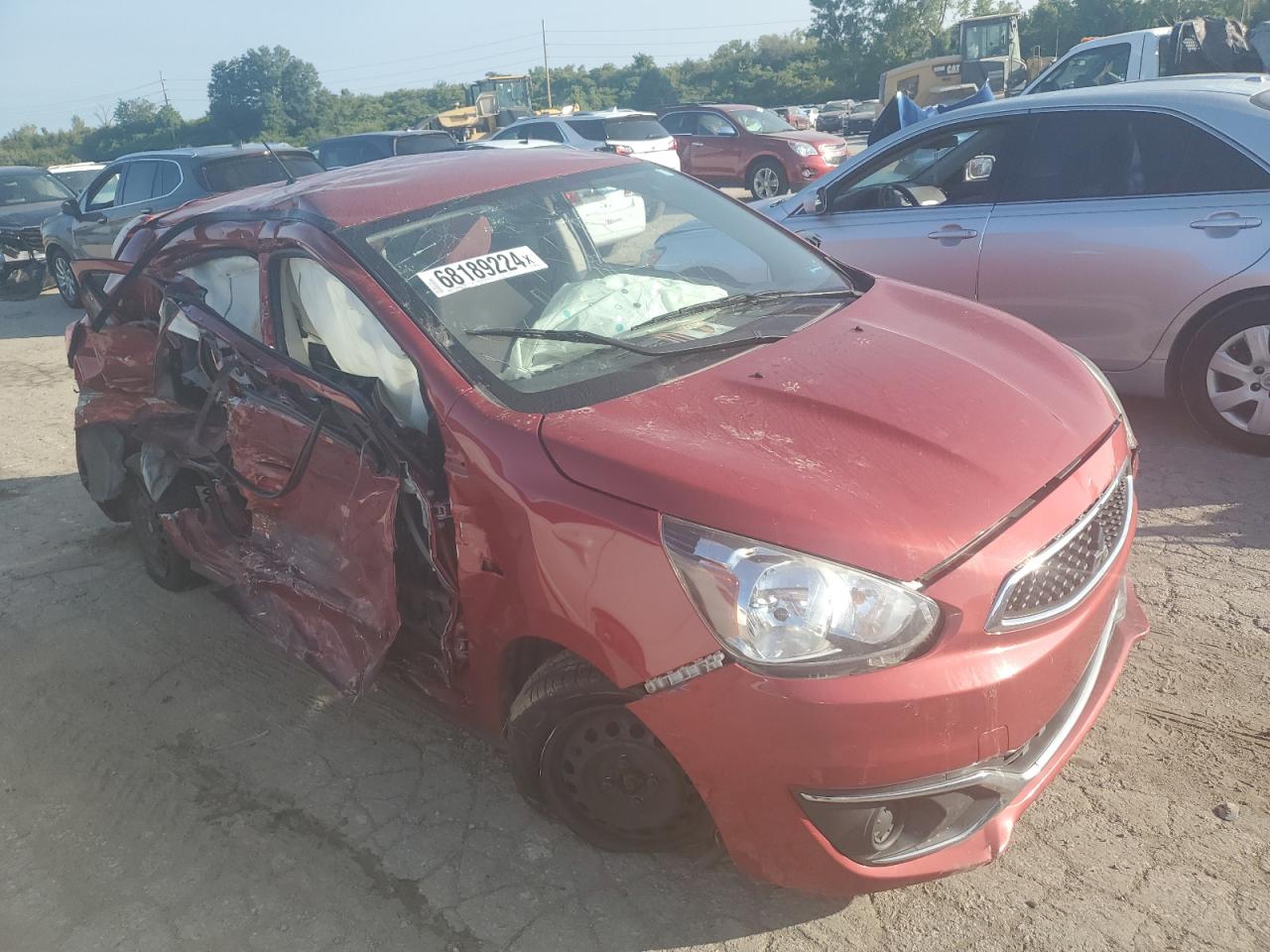 2020 Mitsubishi Mirage VIN ML32A3HJ8LH006884 Copart auction photo, all over damage thumbnail 4