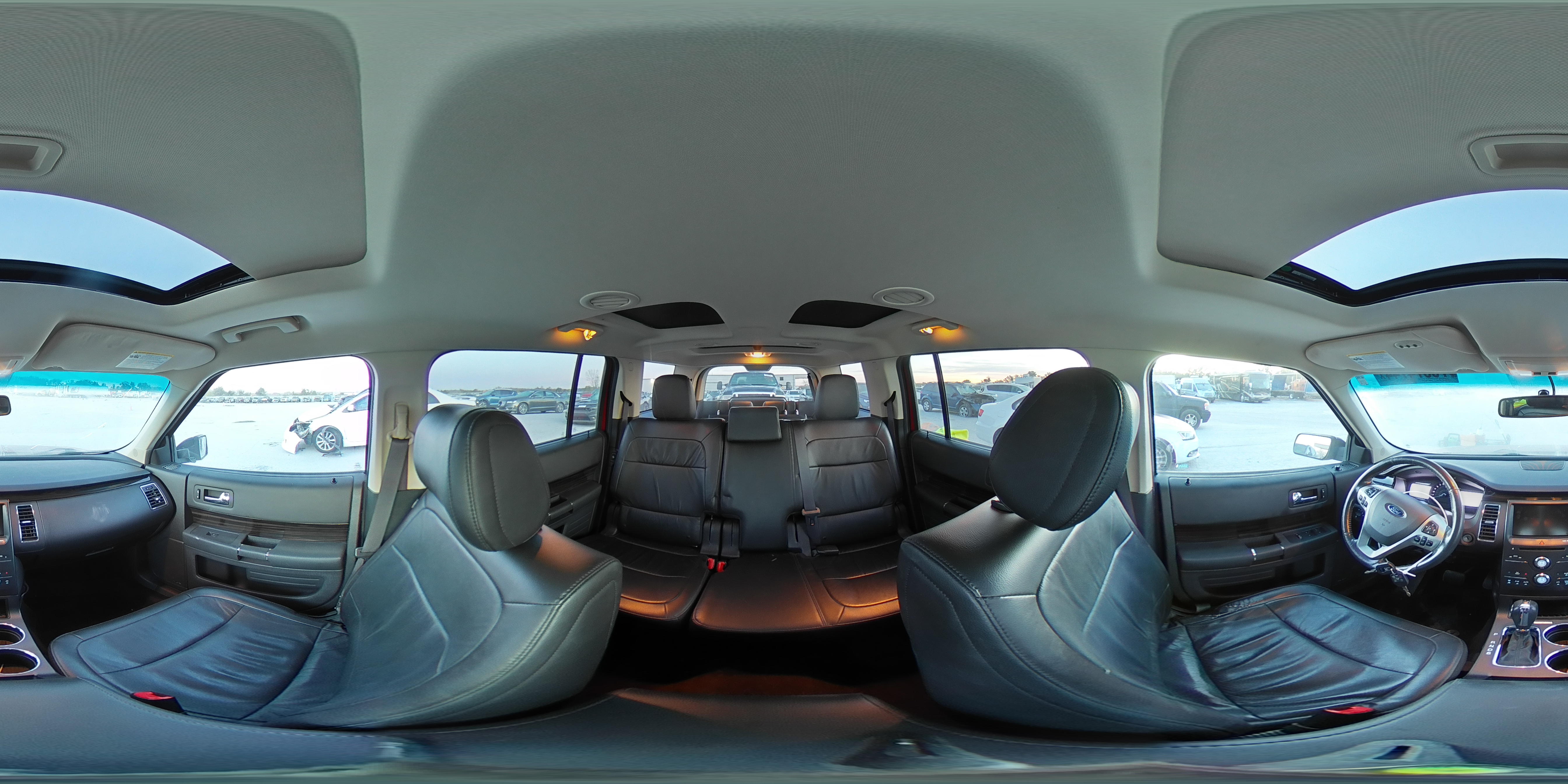 2013 Ford Flex VIN 2FMGK5C82DBD23618 Copart auction photo, front end / side damage thumbnail 14