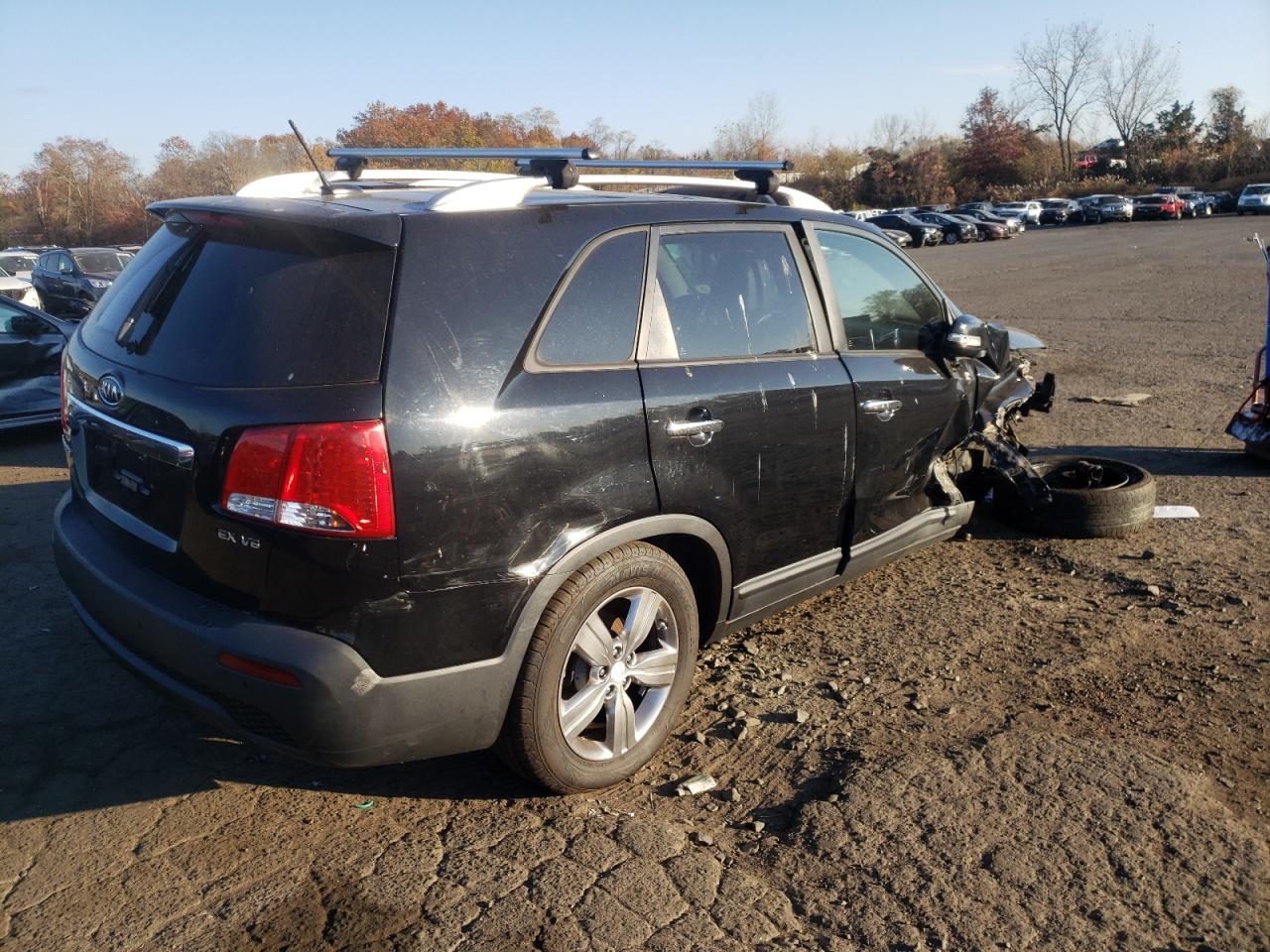 2013 KIA Sorento VIN 5XYKUDA2XDG400216 Copart auction photo, side damage thumbnail 3