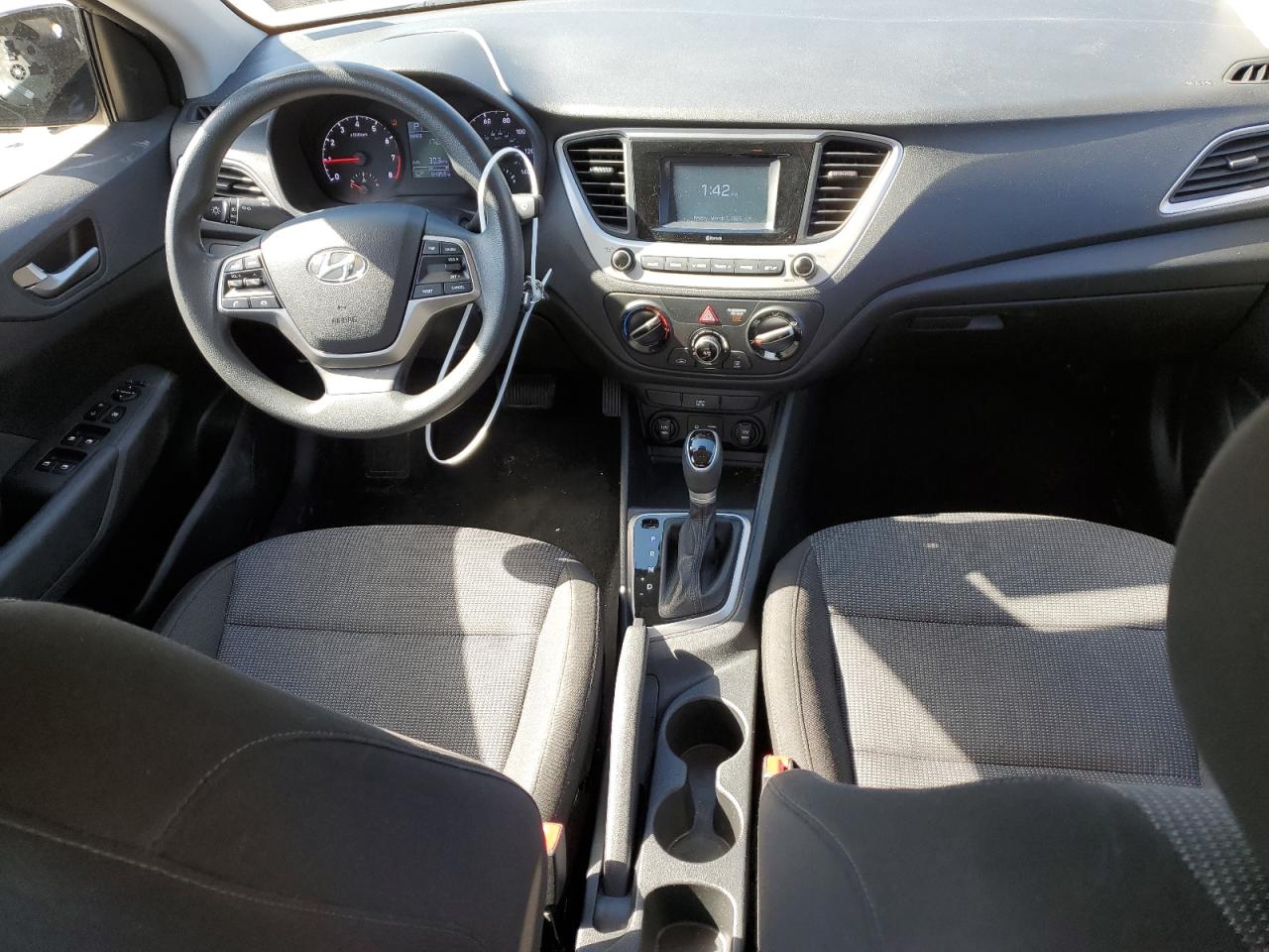 2021 Hyundai Accent VIN 3KPC24A67ME143977 Copart auction photo, rear end / side damage thumbnail 8