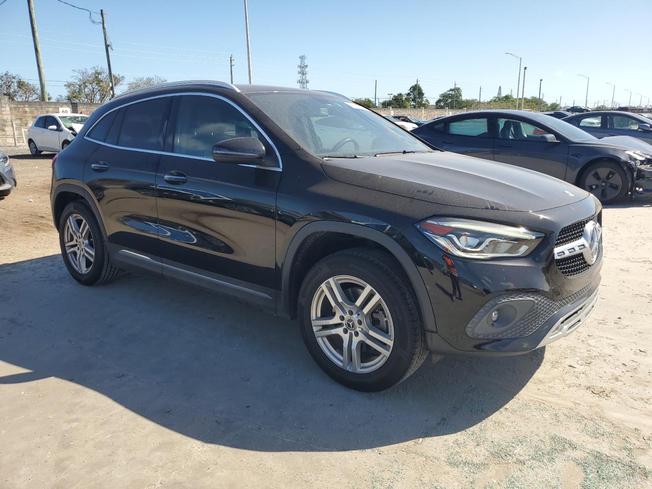 2021 Mercedes-Benz GLA-klasse VIN W1N4N4GB7MJ226904 Copart auction photo, side / undercarriage damage thumbnail 4
