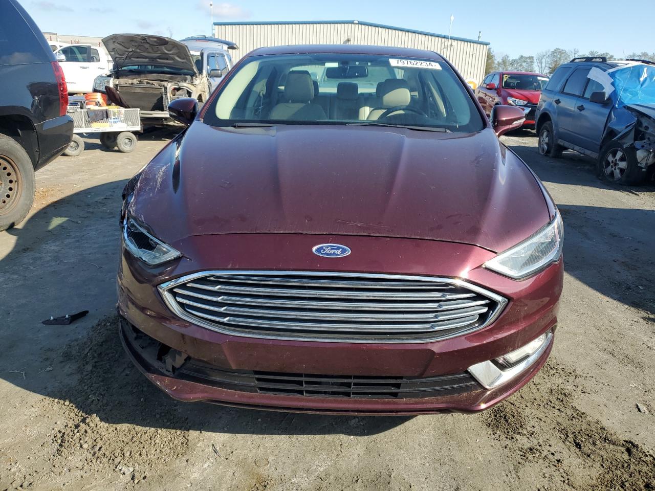 2017 Ford Fusion VIN 3FA6P0HD6HR309339 Copart auction photo, front end / side damage thumbnail 5