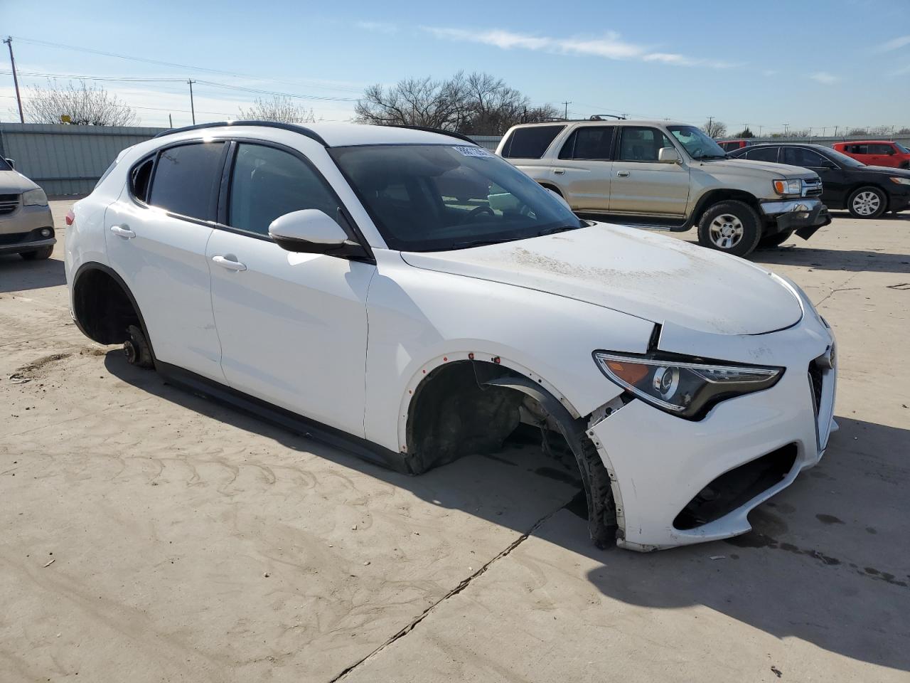 2019 Alfa Romeo Stelvio VIN ZASPAJAN1K7C36301 Copart auction photo, all over damage thumbnail 4