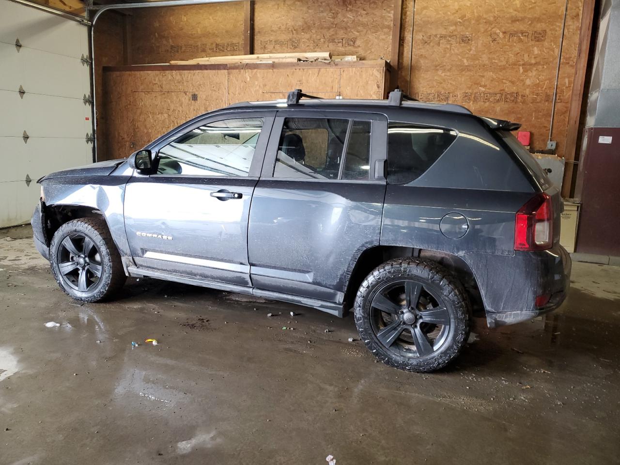 2014 Jeep Compass VIN 1C4NJDEB5ED659325 Copart auction photo, front end / side damage thumbnail 2