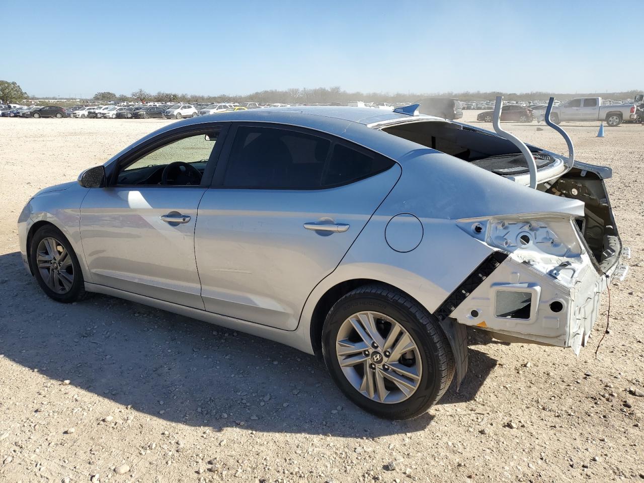 2019 Hyundai Elantra VIN 5NPD84LF5KH408498 Copart auction photo, rear end / hail damage thumbnail 2