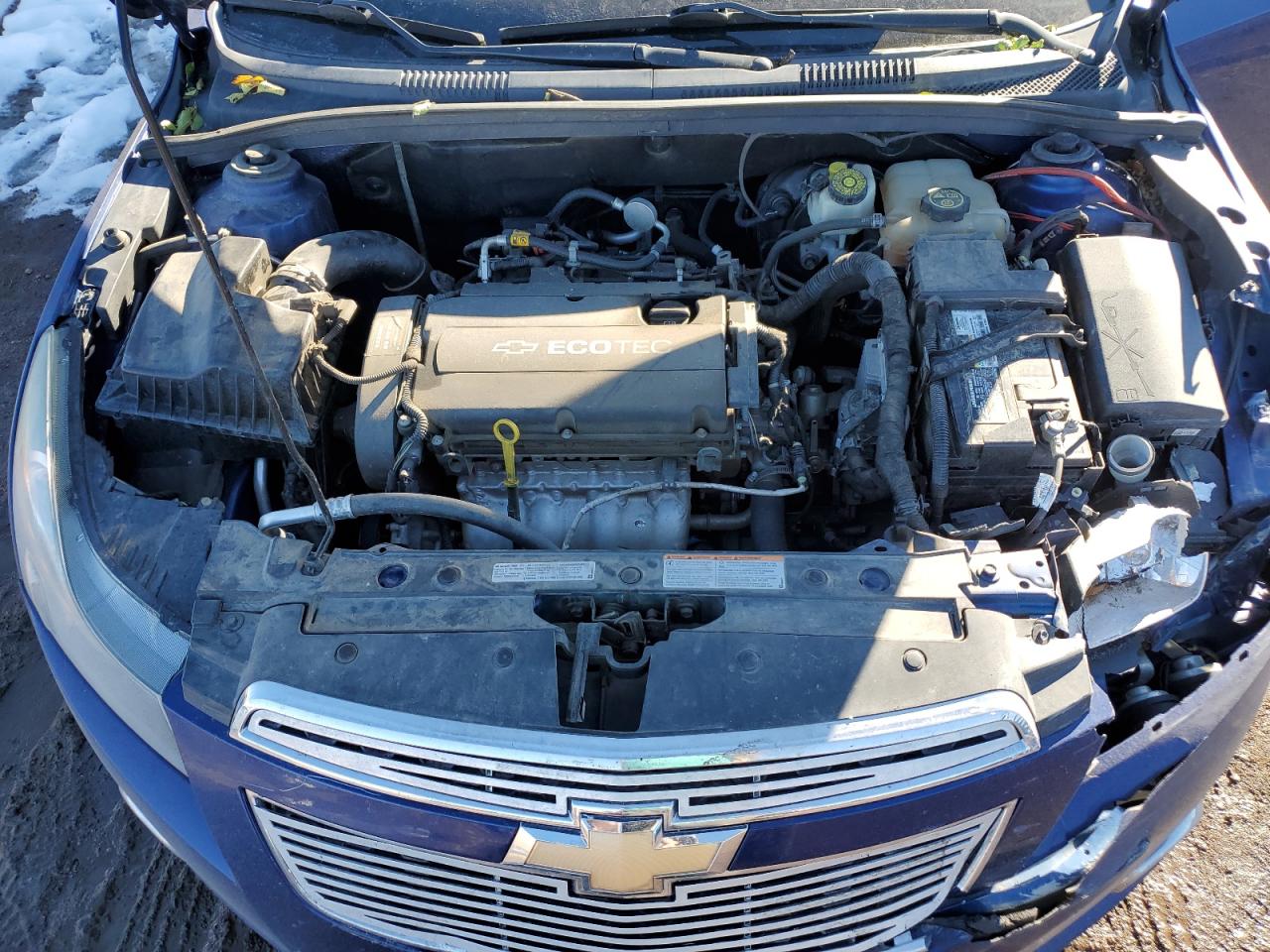 2012 Chevrolet Cruze VIN 1G1PD5SH3C7396352 Copart auction photo, front end / top/roof damage thumbnail 13
