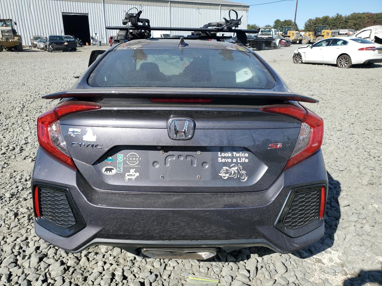 2018 Honda Civic VIN 2HGFC1E50JH709277 Copart auction photo, rollover damage thumbnail 6