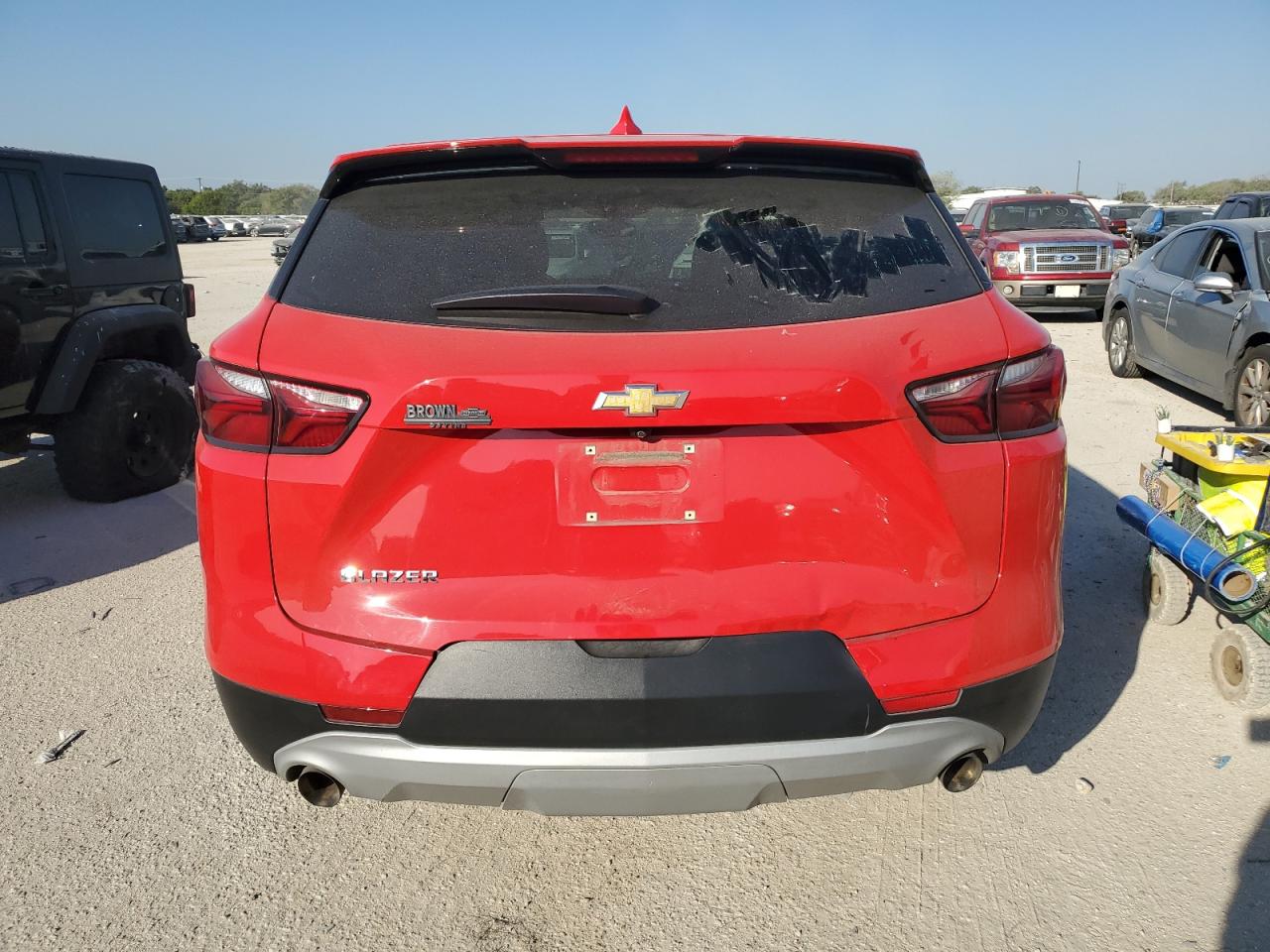 2021 Chevrolet Blazer VIN 3GNKBBRA1MS571836 Copart auction photo, front end / side damage thumbnail 6