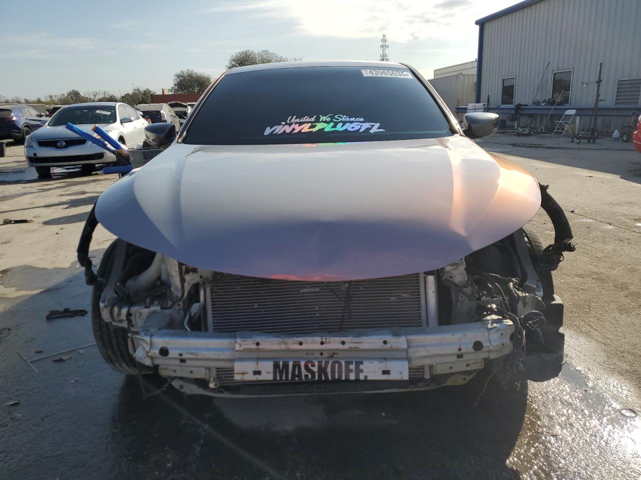 2013 Honda Accord VIN 1HGCR2F3XDA148366 Copart auction photo, front end / side damage thumbnail 5
