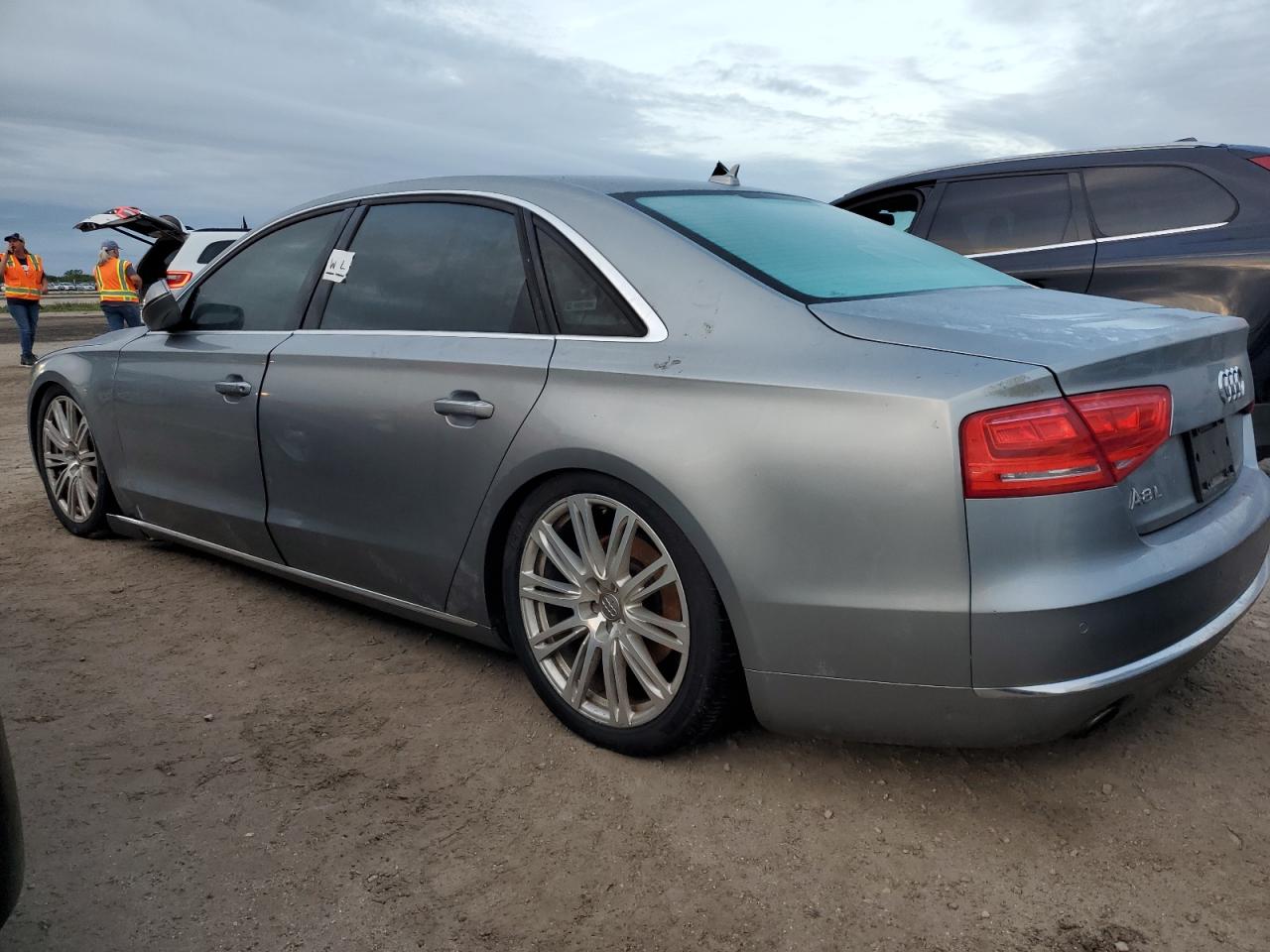 2014 Audi A8 VIN WAURGAFDXEN002266 Copart auction photo, water/flood damage thumbnail 2