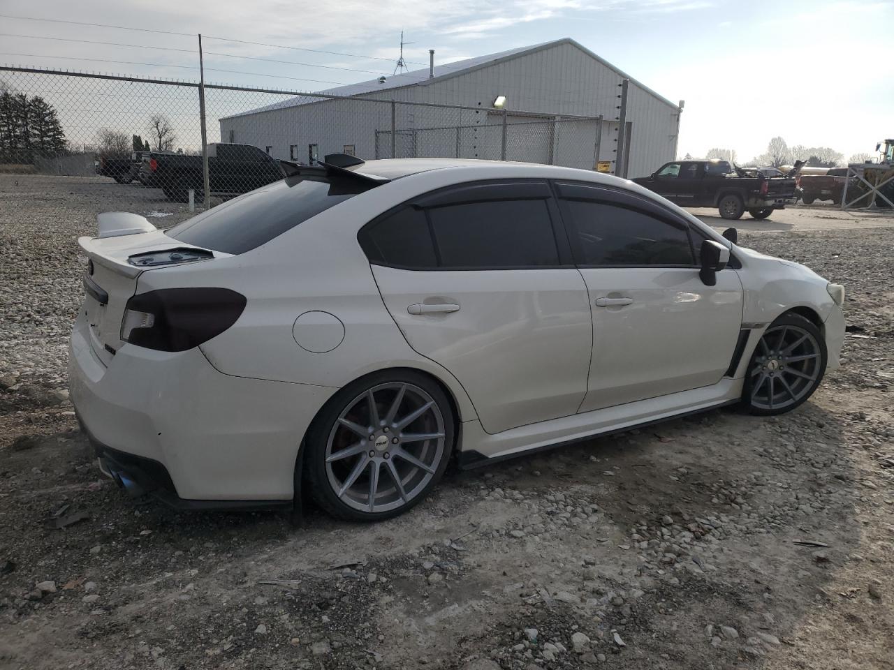 2016 Subaru WRX VIN JF1VA1J69G9827972 Copart auction photo, side / rear end damage thumbnail 3