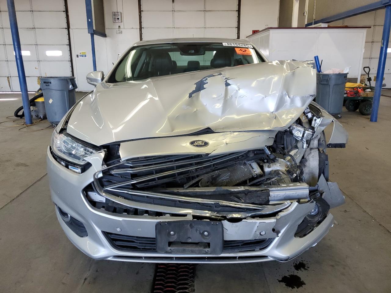 2014 Ford Fusion VIN 3FA6P0HD3ER164305 Copart auction photo, front end / side damage thumbnail 5