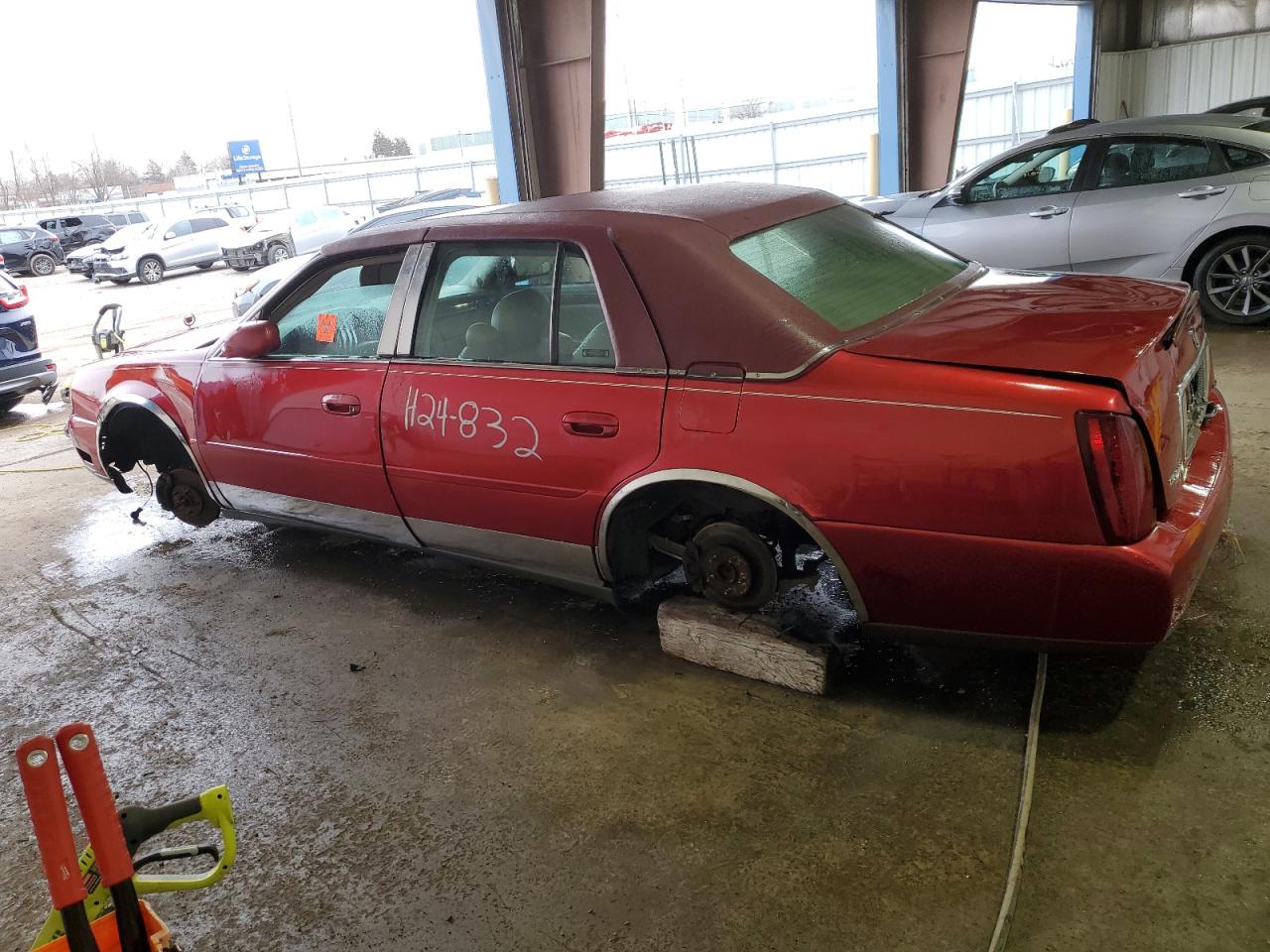 2002 Cadillac De Ville VIN 1G6KD54Y82U200410 Copart auction photo, vandalism / all over damage thumbnail 2