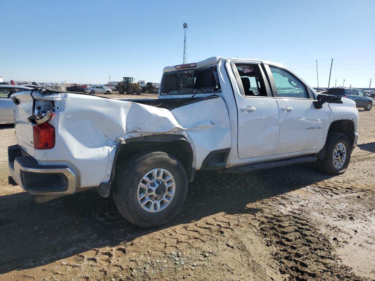 2022 Chevrolet Silverado VIN 1GC5YNE76NF161409 Copart auction photo, side / minor dent/scratches damage thumbnail 3