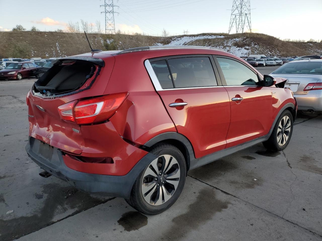 2011 KIA Sportage VIN KNDPCCA64B7149631 Copart auction photo, rear end / front end damage thumbnail 3