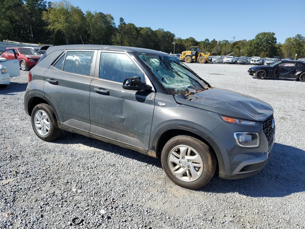 2024 Hyundai Venue VIN KMHRB8A34RU314339 Copart auction photo, top/roof / front end damage thumbnail 4