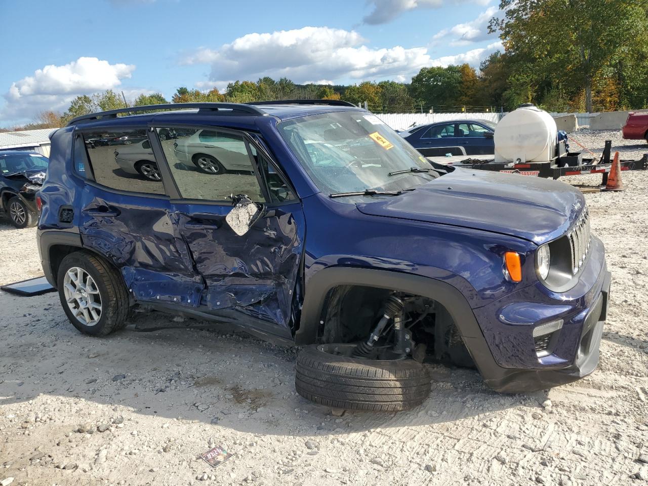 2021 Jeep Renegade VIN ZACNJDBB2MPN20075 Copart auction photo, side / undercarriage damage thumbnail 4