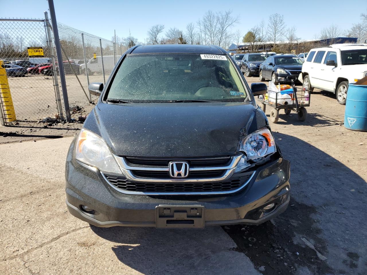 2010 Honda CR-V VIN 5J6RE4H71AL079514 Copart auction photo, front end / side damage thumbnail 5