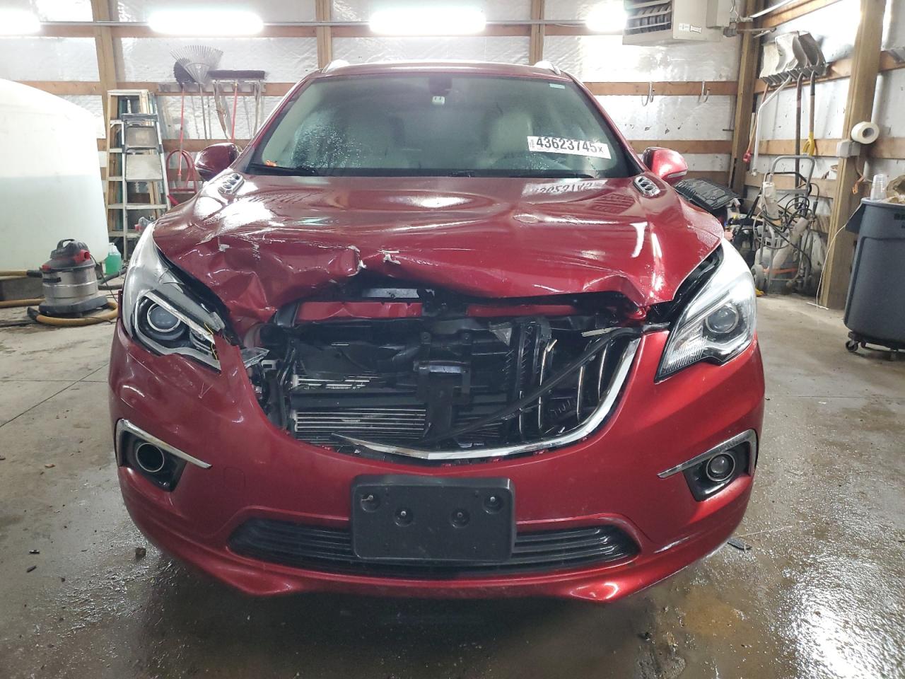 2017 Buick Envision VIN LRBFXBSA5HD031254 Copart auction photo, front end damage thumbnail 5