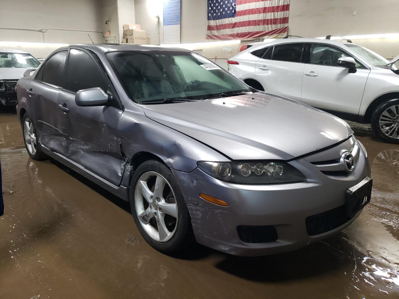 2008 Mazda 6 VIN 1YVHP80C785M45769 Copart auction photo, side / front end damage thumbnail 4