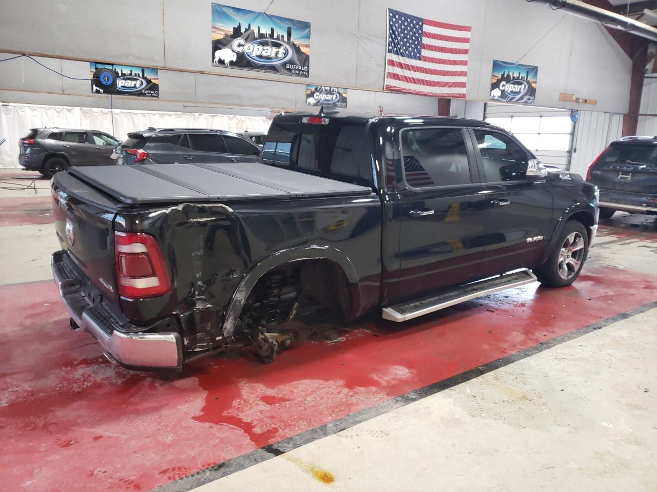 2022 RAM 1500 VIN 1C6SRFJT6NN360417 Copart auction photo, side damage thumbnail 3