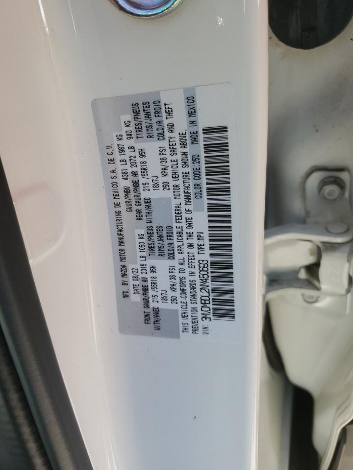 2022 Mazda CX-30 VIN 3MVDMBDL2NM450693 Copart auction photo, rear end / front end damage thumbnail 15