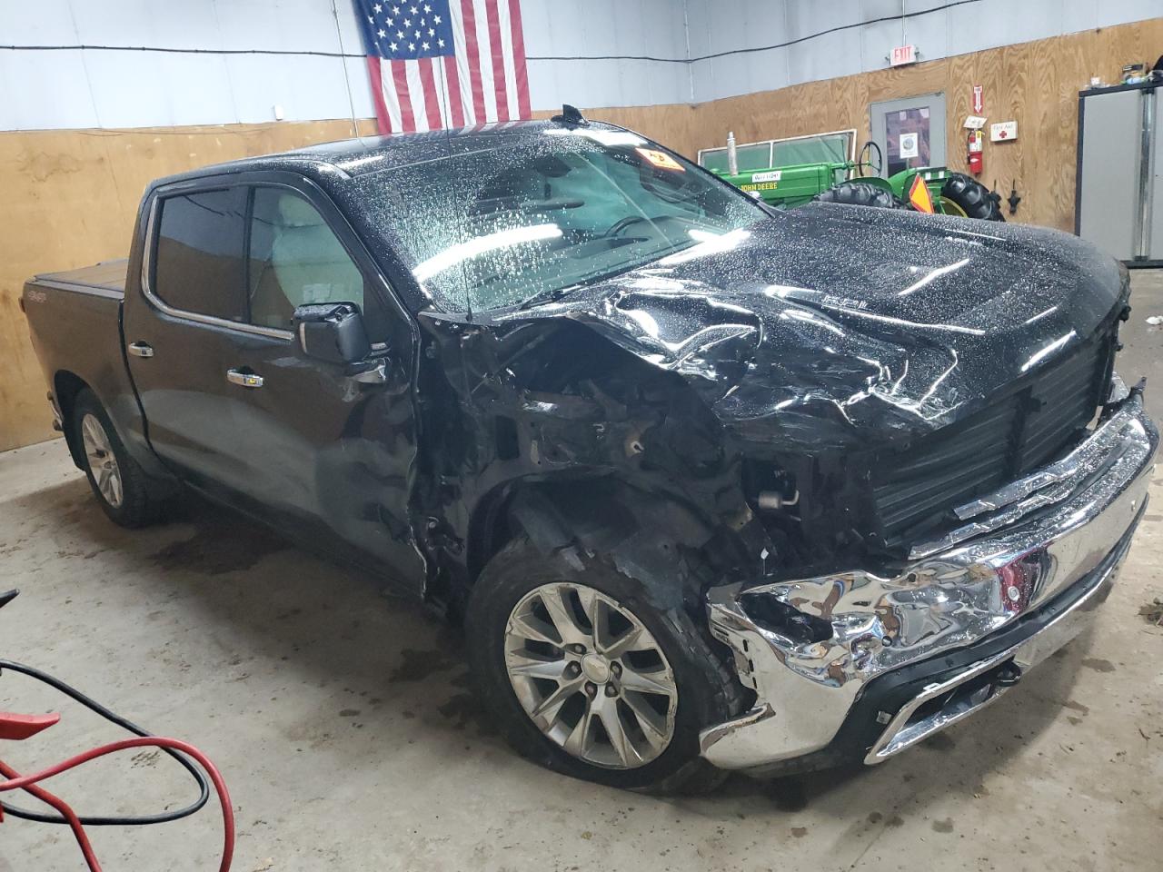 2019 Chevrolet Silverado VIN 1GCUYGEL8KZ406032 Copart auction photo, front end / mechanical damage thumbnail 4