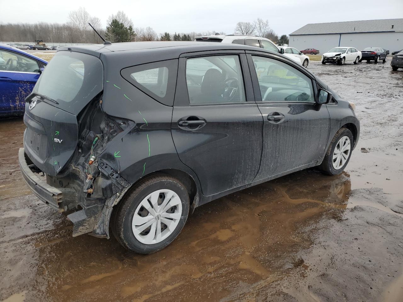 2019 Nissan Versa VIN 3N1CE2CP7KL362516 Copart auction photo, rear end damage thumbnail 3