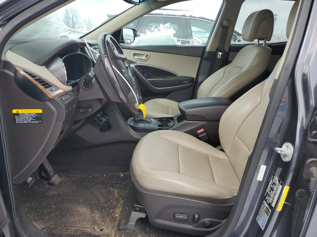 2016 Hyundai Santa Fe VIN 5XYZUDLA2GG332808 Copart auction photo, front end damage thumbnail 7